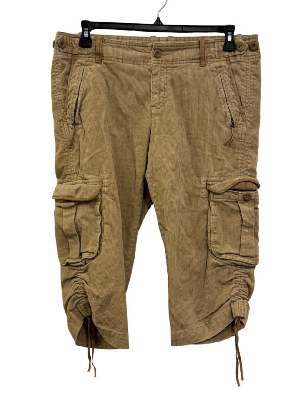 Gap Womens Tan Cargo Bermuda Shorts Size 12 97% Cotton